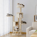NUNU LAB 69’’ Modern Cat Tree for Large Cats, Wood Cat Tree Tower by NUNULAB