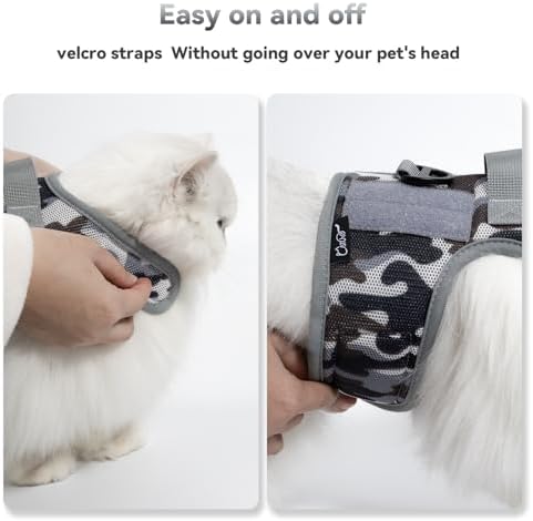 Cat Harness and Leash Set Escape Proof, City Camo - Image 2