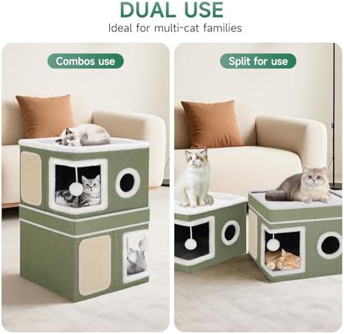 Shikha 2 Story Cat House beds for Indoor Cats - Image 2