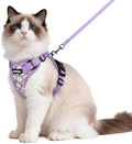rabbitgoo Cat Harness and Leash Set, Escape Proof Vest, Purr-ple Daisy by rabbitgoo