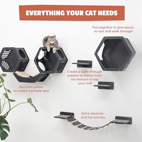 Wall Cat Shelves Wood Cat Wall Shelves Furniture - Image 4