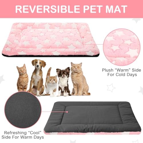 VitalCozy 4 Pcs Dog Crate Pads Soft Warm - Image 3