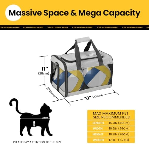 Conlun Cat Carrier Airline Approved, Soft-Sided Dog Carrier - Image 2