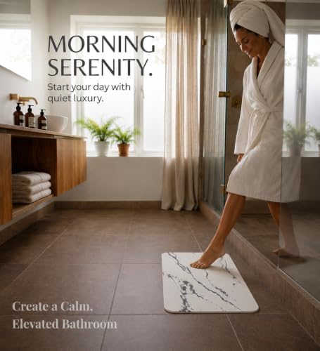 Stone Bath Mat – Diatomaceous Earth Quick Drying Non-Slip Bathroom Mat Rug– - Image 3