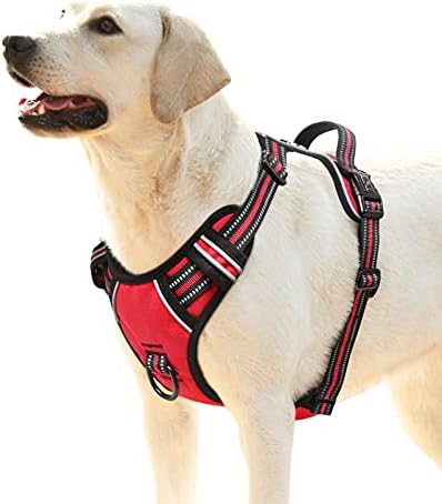 HEELE Dog Harness, No Pull Adjustable Padded Reflective Harness by HEELE