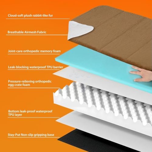 Waterproof Dog Bed for Medium Dog, Orthopedic - Image 2
