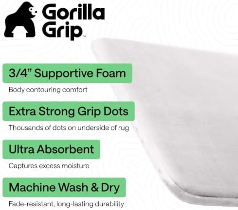 GORILLA GRIP® Memory Foam Bath Rug - Image 2