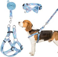 BINGPET No Pull Dog Harness Leash Collar Set, Adjustable Step-in Vest by BINGPET
