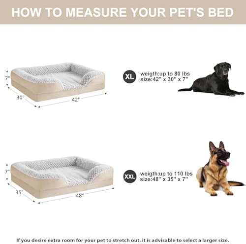 LEXTRO Washable Orthopedic Dog Bed, Waterproof Couch - Image 6