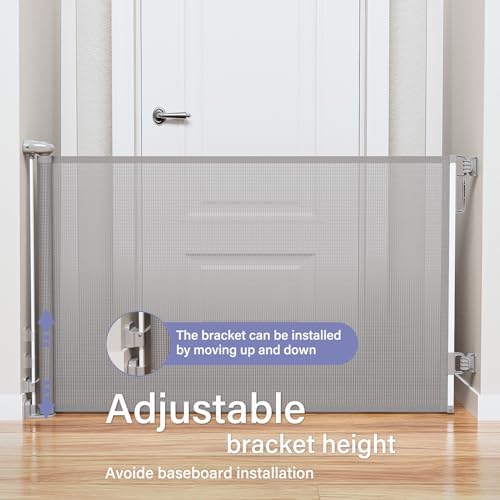 PRObebi Retractable Baby Gates for Stairs & Doorways, Indoor & Outdoor Use - Image 2