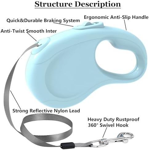 Retractable Dog Leash for Small Medium Dogs - Image 3