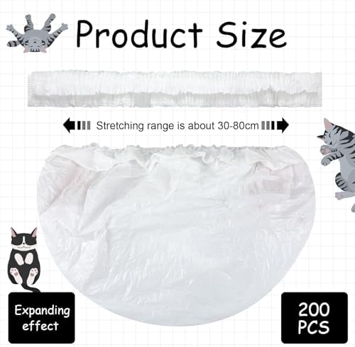 Honoson 200 Pcs Elastic Band Trash Bags - Image 2