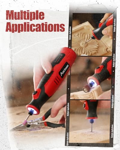 AVID POWER 8V Cordless Rotary Tool 5 Speeds Dog Nail Grinder 4 LED Lights - Image 6