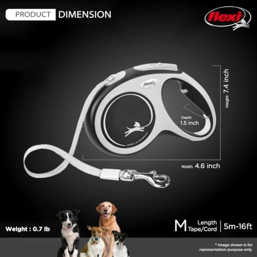 FLEXI® Comfort Tape Retractable Dog Leash, 16 ft - Image 3