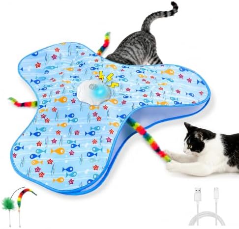 Interactive Cat Toys for Indoor Cats, Hide and Seek, 3 Smart Modes by Veyoraus