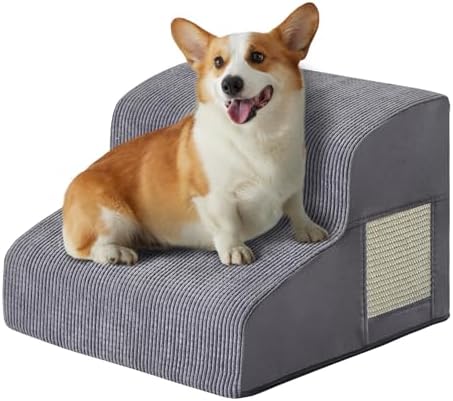 Ahpmeoa Dog Stairs for Small Dogs 11.8" H, Dog Ramp for Bed by Ahpmeoa