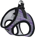 Bark Appeal Lavender Plaid Step-in Dog Harness by BarkAppeal