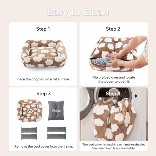 JOEJOY Medium Dog Bed Medium Size Dog, Rectangle Washable Orthopedic Pet Bed - Image 6
