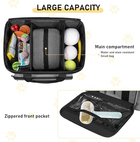 GMAK Pet Grooming Bag, Pet Hair Clipper Organizer Grooming Bag - Image 5