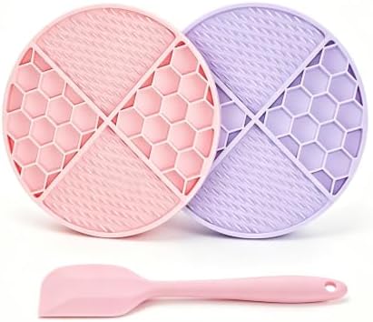 Dog Lick Mat, 2 Pack Dual Texture Slow Feeder by Wfciosdv