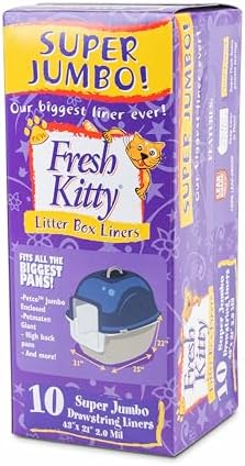 10 Count Fresh Kitty Litter Box Liners Super Thick, Easy Clean Up Jumbo - Image 2
