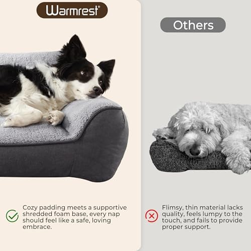 XL Extra Thick Orthopedic Bolster Dog Bed - Image 3