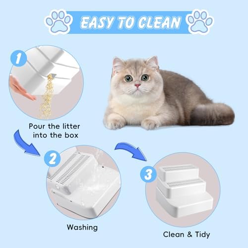3 Step Litter Box Ramp Adjustable Detachable Litter Box Step - Image 5