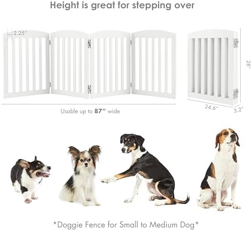 SPIRICH Wooden Freestanding Foldable Dog Gate - Image 6