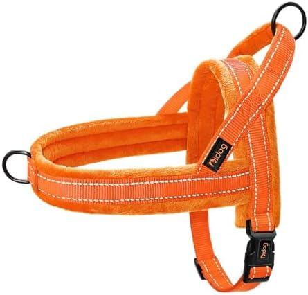 Didog No Pull Dog Harness for Medium Dogs, Soft Flannel Padded by Didog