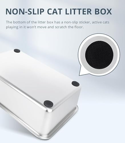 WENBOKMIN Stainless Steel Cat Litter Box - Image 3