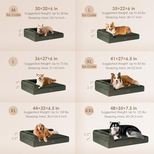 EHEYCIGA Extra Large Dog Bed Othorpedic, Memory Foam XL Dog Bed - Image 2