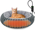 INVENHO Heated Cat Beds for Indoor Cats and Small Dogs, Removable Waterproof by INVENHO
