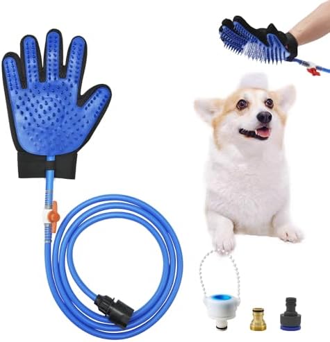 Dog Shower Attachment & Dog Washing Hose Attachment by Busteelight