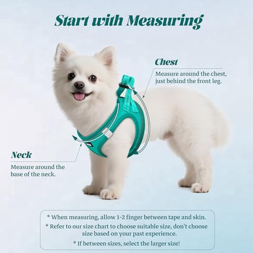 No Pull Dog Puppy Harness and Leash Set Reflective Mesh Vest Medium - Image 2
