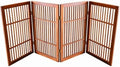Urnporium Pet Dog Gate Freestanding, Strong Durable Folding Wooden Fence by Urnporium