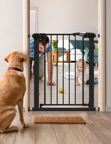 Bebelio 26–28.5" Narrow Baby Gate, No Driiling, PressGuard P7 - Image 2