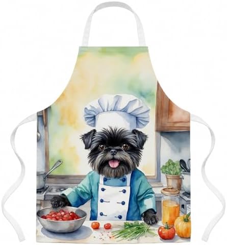 Caroline's Treasures Affenpinscher The Chef Apron Cooking Kitchen Server Baking by CarolinesTreasures