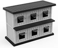 DRATO Outdoor Cat House Resin Double-Decker Weatherproof Cat Shelter Large by DRATOprovidesawarmandcozy
