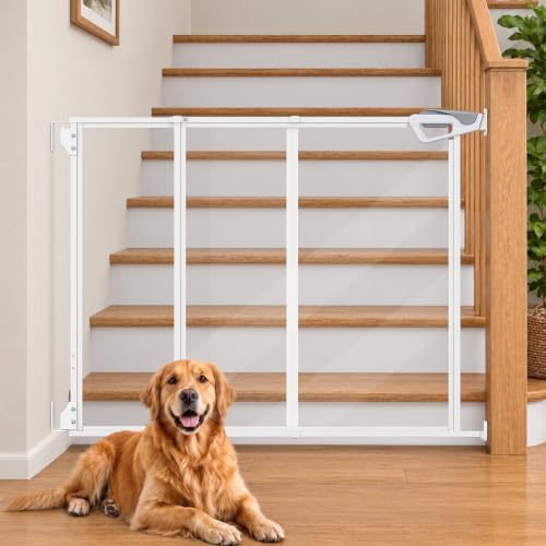 27"-42" Extra Wide Dog Gates for Doorways by INRLKIT