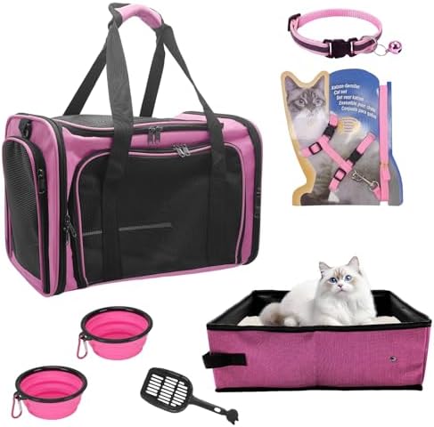 Large Cat Carrier with Litter Box by JOLLJOLL