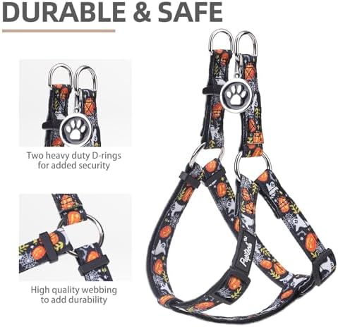PUPTECK Halloween Dog Harness Medium Sized Step-in Adjustable Puppy Vest - Image 2
