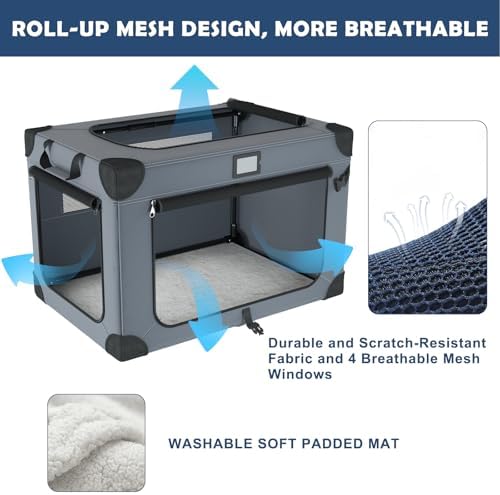 42 Inch Collapsible Dog Travel Crate - Image 2