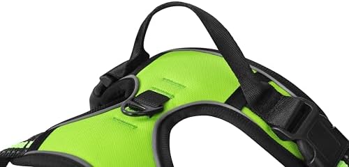 Green No-Pull Dog Harness with 2 Leash Clips，Soft Padded Vest - Image 3
