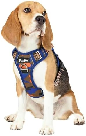 Funfox Dog Harness No Pull, Adjustable Pet Vest Harness, Super Soft Material by MyFUNFOX