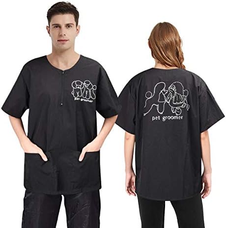 Noverlife Unisex Pet Grooming Smock & Pants, Splash Proof & Hair Repellent by Noverlife