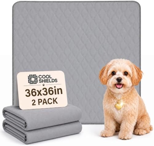 CoolShields Washable Pee Pads for Dogs, 2 Pack by CooShields