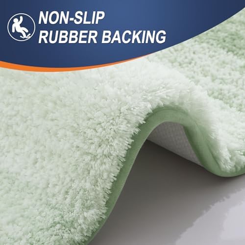 OLANLY Bathroom Runner Rug 47x24, Extra Soft Absorbent Microfiber Bath Rugs - Image 4
