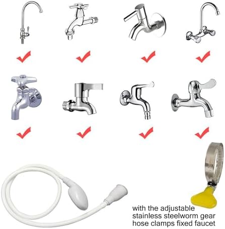 Portable Shampoo Sink Spray Hose, Faucet Attachment - Image 5