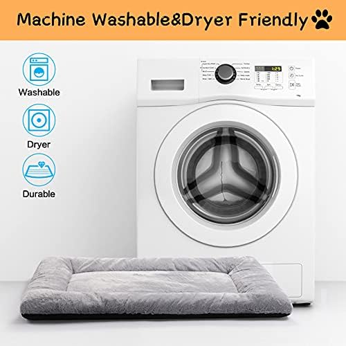 Dog Crate Pad Washable Dog Bed for Crate Medium Cozy Mat 36-Inch Gray - Image 5