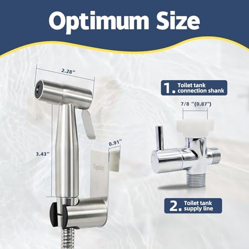Handheld Bidet Sprayer for Toilet, Adjustable Water Pressure, 2 Sets - Image 2
